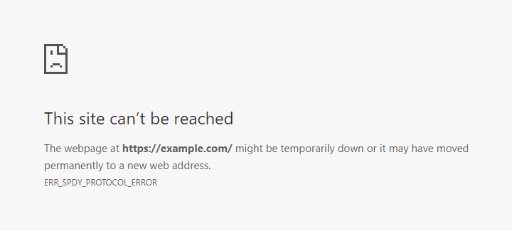 chrome err_spdy