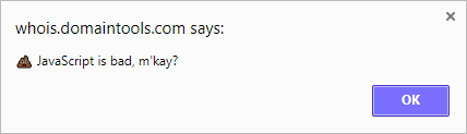 💩 JavaScript is bad, m'kay?