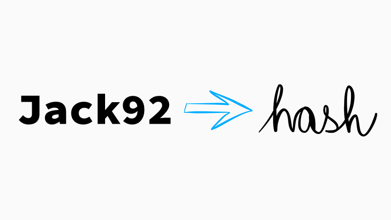 Jack92 → hash Jack92 → hash