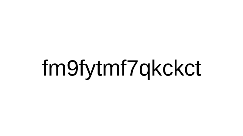 Password fm9fytmf7qkckct