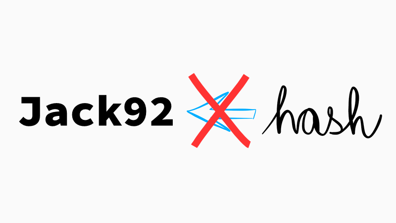 Jack92 ↚ hash