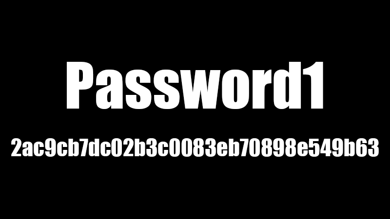 Password1 2ac9cb7dc02b3c0083eb70898e549b63