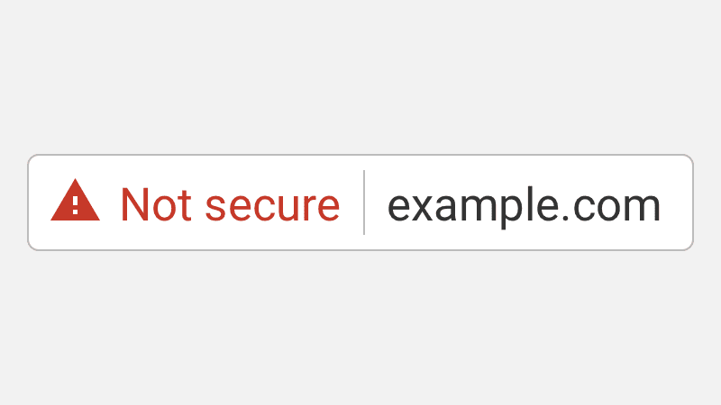 ⚠ Not secure | example.com