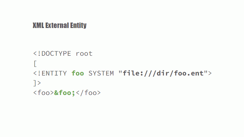 XML External Entity