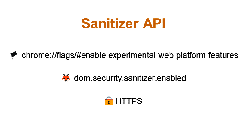 Sanitizer API