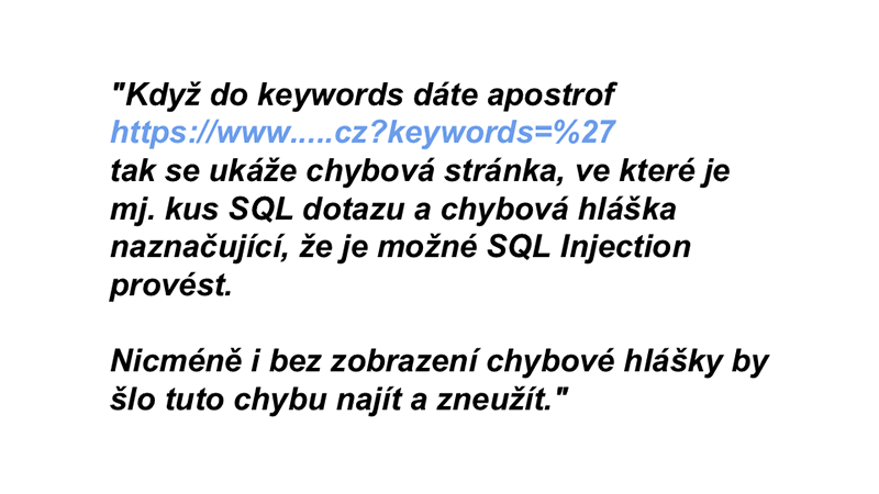 SQL Injection poslepu