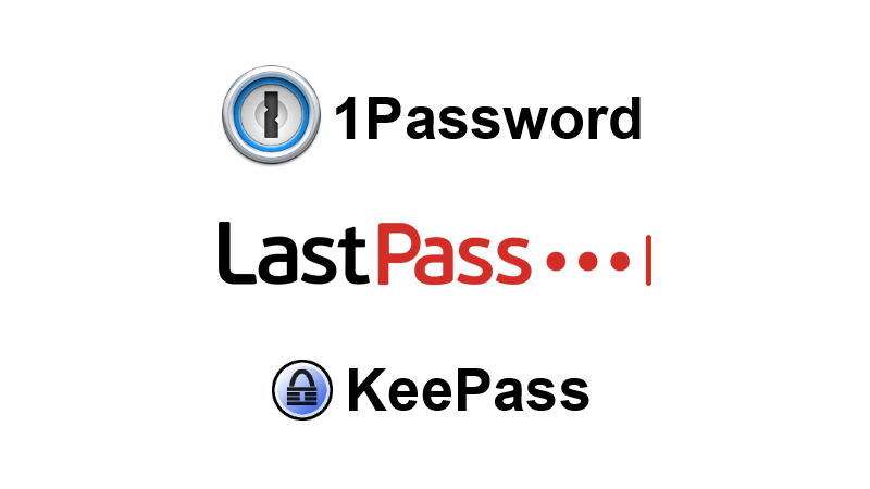 1Password, LastPass, KeePass