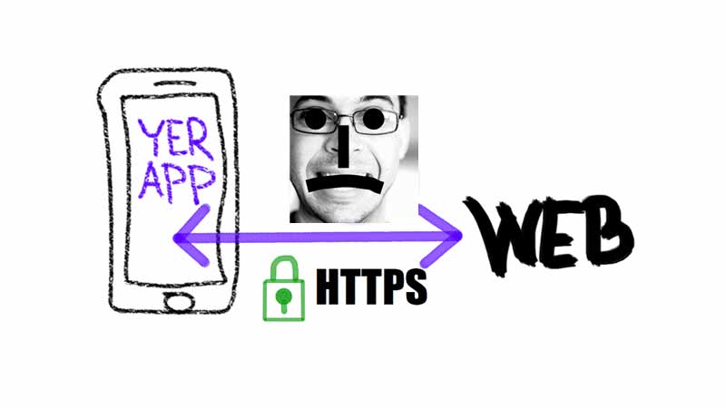 App ↔ HTTPS ↔ web