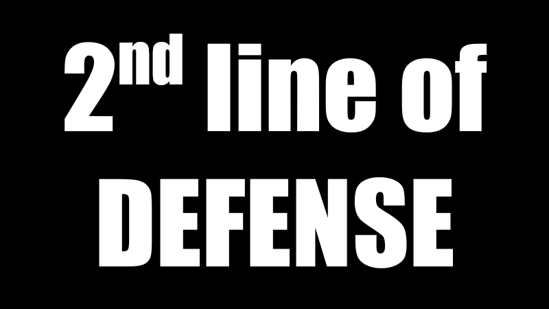2ⁿᵈ line of defense