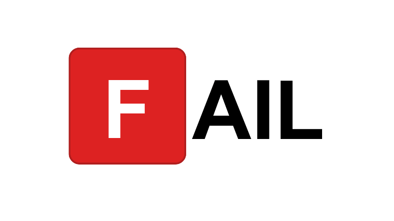 F jako FAIL