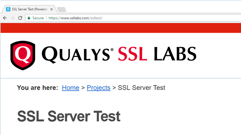 Qualys SSL Labs Server Test