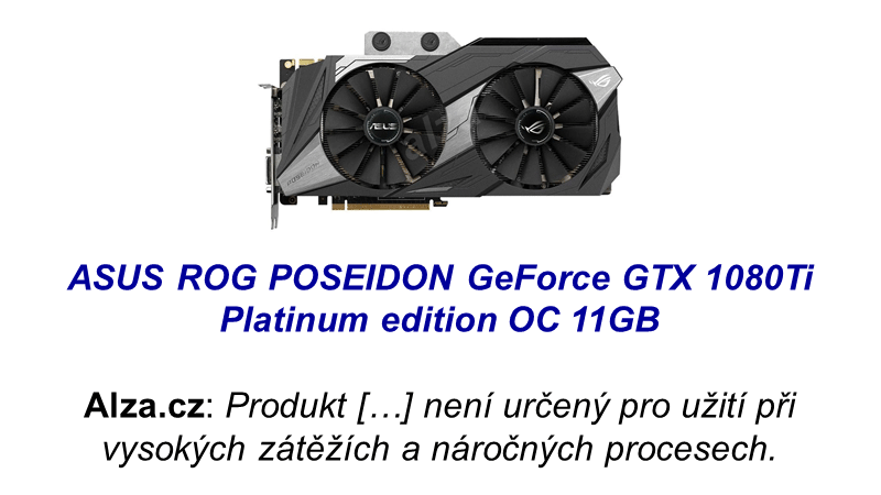 ASUS ROG POSEIDON GeForce GTX 1080Ti Platinum edition OC 11GB