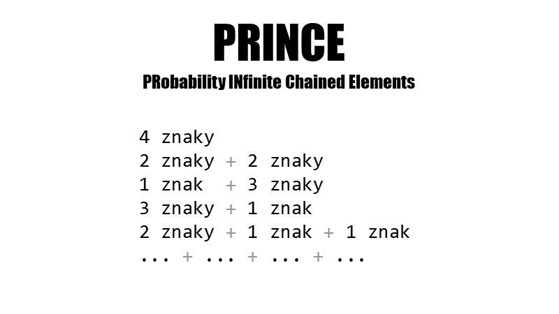 PRINCE (PRobability INfinite Chained Elements)